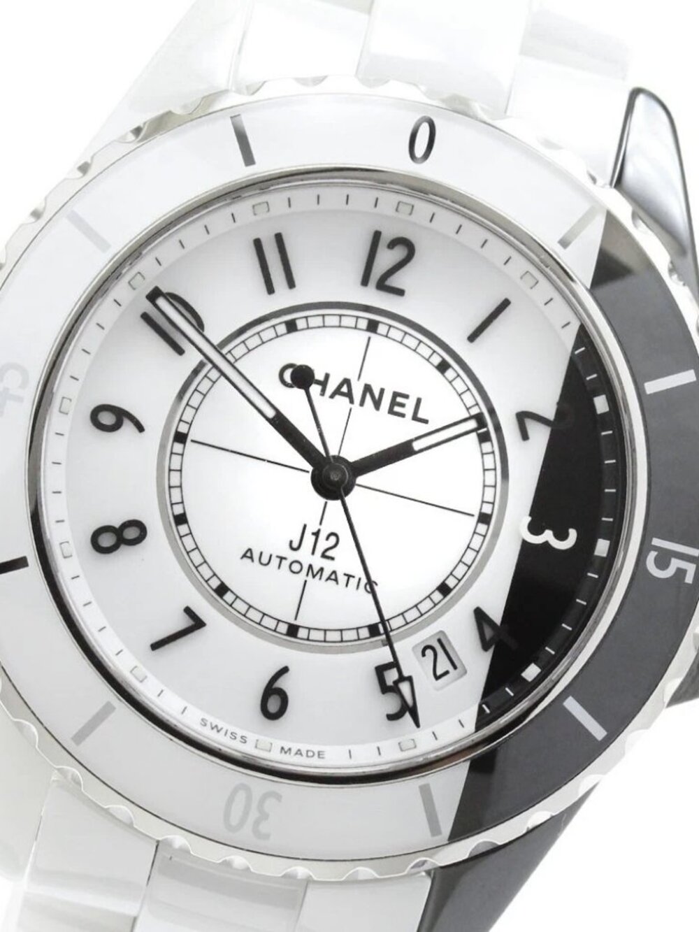CHANEL J12 paradox H6515 Date White / black Dial Automatic Men's Watch_963142
